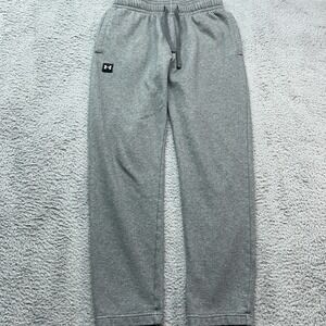 Under Armour Rival Fleece Pants Mens M Loose Gray Straight UA Joggers Sweatpants